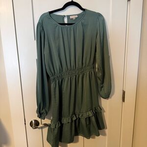 Knox Rose Teal Long Sleeve Dress